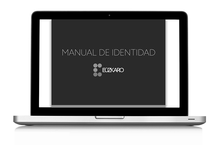 Vista del manual de identidad de Eúzkaro